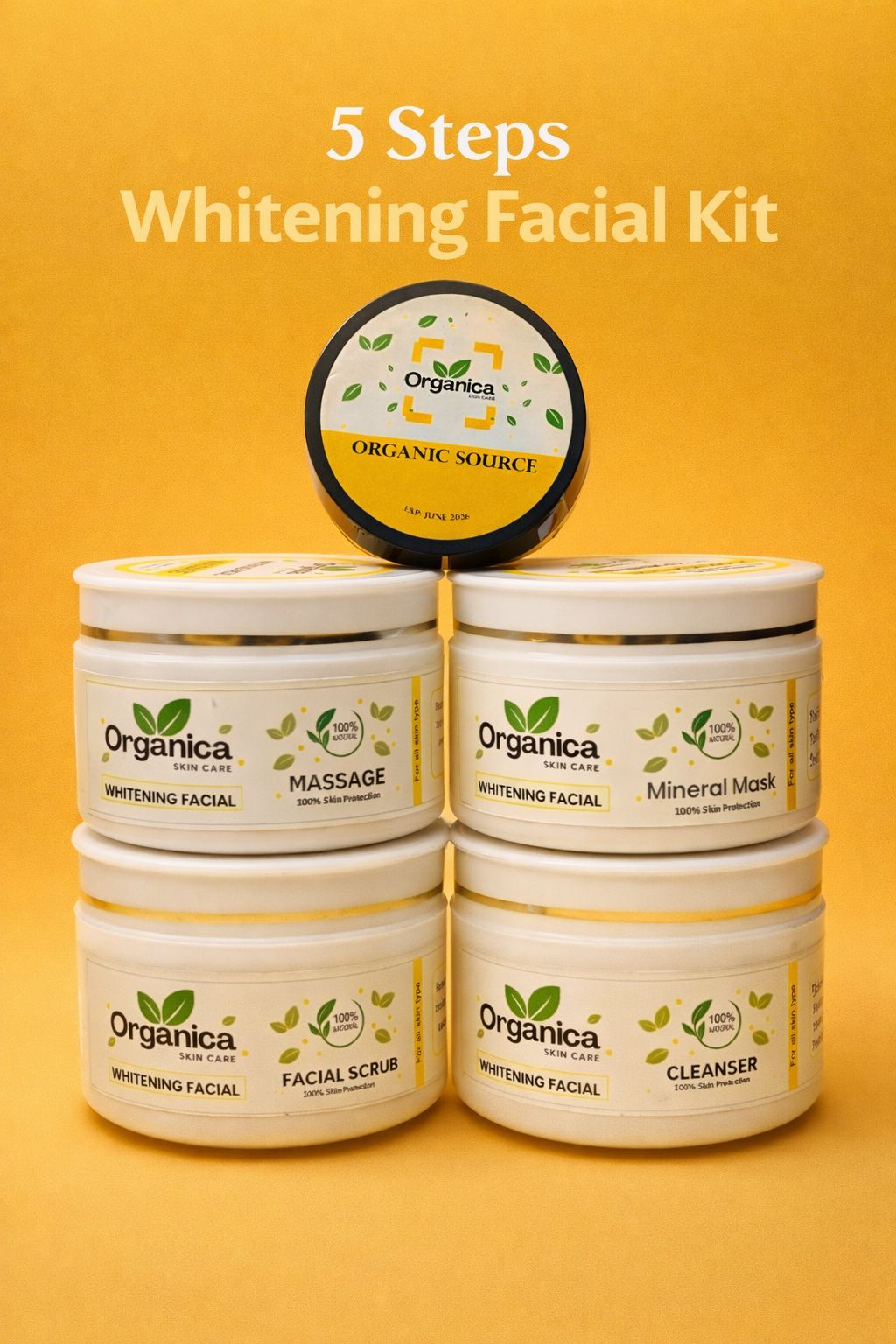 Organica 5-Step Whitening Facial Kit